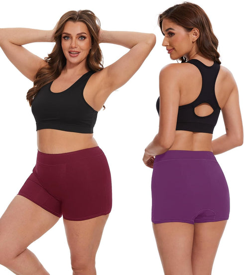 YESWEL Incontinence Underwear for Women, Washable Reusable Boyshorts, High Waisted Leakproof Period Panties