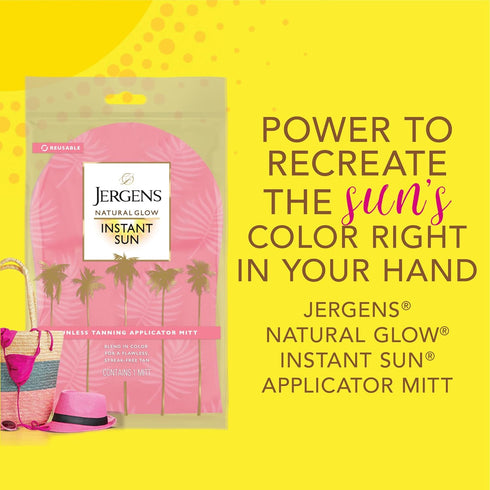 Jergens Natural Glow Body Applicator Mitt - Flawless Tanning Blender Glove, Reusable, Protects Hands