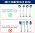 ibrush 4 Pack 500, 1000, 1500 Protective Cover Cap Compatible with Oral B Replacement Heads, Fits for Cross Action