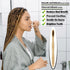 10 Count Bamboo Toothbrushes (Soft + Medium) - Charcoal Natural Wood Toothbrushes, Reusable