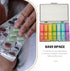 Luxshiny Weekly Pill Organizer Box Portable Medicine Holder with Wear-Resistant Black Case, Compact Travel Organizer