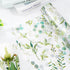 Whaline Eucalyptus Cellophane Wrap Roll, Greenery Clear Wrapping Paper for Gift Basket, 32 Inch x 100 Ft