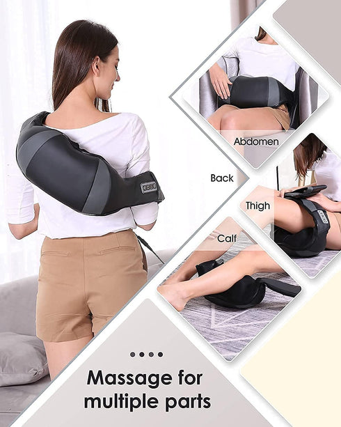 U/B 8 3D Neck and Back Massager with Heat, Electric Shoulder Massage with Nodes, Deep Tissue Kneading Shiatsu Massagers