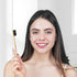 Virgin Forest Bamboo Toothbrush, 10 Count, Soft Bristle for Adults, Eco-Friendly Natural Wooden Toothbrushes