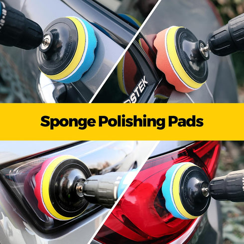 Holikme 30Pack Drill Brush Attachments Set - Power Scrubber Brush with Extend Long Attachment for All Purpose Cleaning