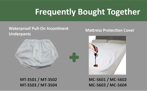 MT-3505N MT-3505G 52-58 inches) ObboMed / Reusable Washable Underwear Waterproof Pull-On Incontinent Under Pants