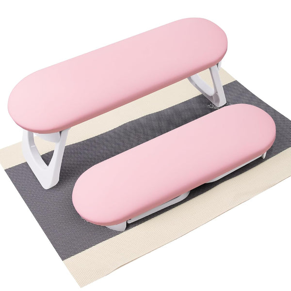 Subay Nail Arm Rest - Foldable PU Leather Manicure Hand Rest for Acrylic Nails, Nail Art Tool for Salon Use