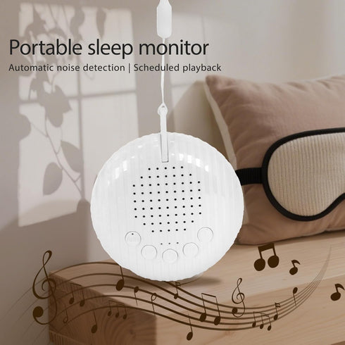 Rukico 10 Sleep Machine with Automatic Noise Monitoring White Noise Sound Machine for Adults & Kids,Bedside Digital