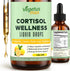 VEGETUSMAX Cortisol Supplement Liquid Drops, 7-in-1 Cortisol Theanine Rhodiola Rosea Magnesium Phosphatidylserine, Organics