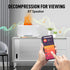 KSTPGRZK 400mL, 5-in-1 Aroma Essential Oil Diffuser & Humidifier Flame Effect Ultrasonic Diffuser with Bluetooth