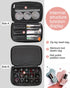 Nail Polish Bag Nail Art Set Organizer, Travel Case with Compartment, Gift for Women (Black)