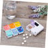 Weekly Pill Organizer Alarm Portable Medicine Case Compartments for Easy Dispensing Food-Grade Material Compact Design