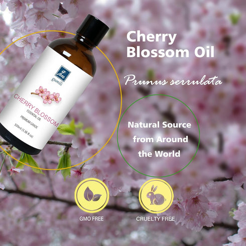 Cherry Blossom Essential Oil, Fragrance Oil for Candle Soap Making, Perfume for Women - 3.38 Fl Oz 100ml