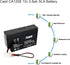 Casil 12V 0.8Ah AGM Sealed Lead Acid Deep Cycle Rechargeable Battery for CP1208 DJW12-0.8 and More