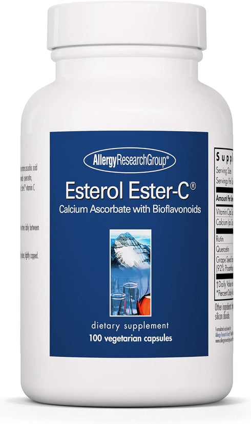 Allergy Research Group Esterol Ester-C - Vitamin C 1350mg Supplement, Immune Support, 100 Vegan Capsules