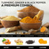 Turmeric Curcumin & Ginger Gummies with Black Pepper Extract for Max Absorption, 120 Vegan Gummies