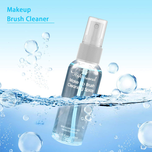 Makeup Brush Cleaner Spray, No-washing Quick Drying Deep Cleaning for Cosmetic Brushes and Sponges, 3.38 oz