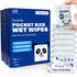 Zero Trace Flushable Wipes Pack Portable Travel Wipes Pocket Size for Adults,