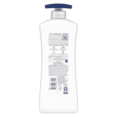Vaseline Intensive Care Unscented Advanced Repair Body Lotion - Ultra-Hydrating with Lipids for Extremely Dry Skin, 20.3 oz, Pack of 3
