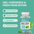 Non-GMO-30 Chlorophyll Capsules Internal Body Deodorant Supplement for Women and Men for Gut Health, Fresh Breath, Skin
