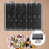 TOPPERFUN 21 Portable Medicine Organizer Box Compartments Weekly Pill Organizer Travel Compact Medicine Storage Case