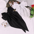 2 Pcs Silky Satin Big Hair Bows, Ribbon Hair Barrettes Clip, Oversized Long Tail Hair Accessories (Black and White)