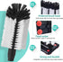 Havawish 2 Pack Water Bottle Cleaning Brush with Suction Base, 3 Head Bristle Bar Glass Washer for Sink, Cup Washer Brush Cleaner for Bar Beer Cup, Wine Glass, Long Leg Cup Kitchen Tools (Classic) by Havawish
