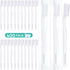 400 Pack Disposable Toothbrushes - Individually Wrapped Hard Bristle Adult Toothbrushes for Travel, Single Use (White)
