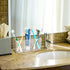 Makeup Brush Holder Organizer, Clear Cosmetic Brushes Container with 3 Slots for Vanity Storage