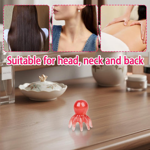 ZHLKHIOP 3 Set of Scalp Massager Tool, Manual Scalp Massagers,Head Spa Equipment, Advanced Resin for Relaxation