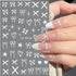 Heart Bows Nail Art Stickers Decals, 4 Pcs, White Red Pink Bow Tie Nail Design, Valentine's Day Nail Supplies