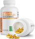 Bronson Vitamin B Complex with Vitamin C - 360 Vegetarian Capsules for Immune Health, Energy Support