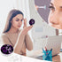Purple Butterfly Pattern Contact Lens Case Box with Tweezers, Remover Tool, Solution Bottle, and Mirror for Eye Care