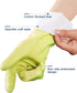 LANON Skin-Friendly Cleaning Gloves, Dishwashing Kitchen Gloves with Cotton Liner, Reusable, Non-Slip, Small