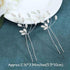 Jeairts Rhinestone Hair Pins, Crystal Wedding Headpiece, Sparkly Bride Hair Accessories for Women and Girls