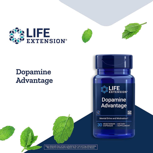 Life Extension Dopamine Advantage | 30 Capsules | Phellodendron Bark Extract with Vitamin B12 for Brain Health