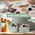 Makeup Organizer for Vanity, Cosmetic Display Case with Drawers for Makeup, Skincare, Brushes, and Accessories (Green)