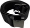 Gait Belt with Plastic Buckle by LiftAid - Transfer and Walking Aid with Belt Loop Holder, 60"L x 2"W (Black)