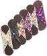 Teamoy 11.6" Reusable Washable Sanitary Pads, 6Pcs Cloth Menstrual Napkins with Wet Bag for Heavy Flow or Overnight Use