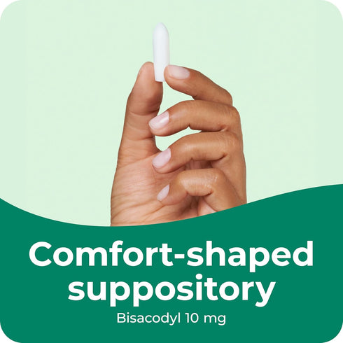 Dulcolax Stimulant Laxative Medicated Suppositories, 10 mg, 28 Count, Effective Constipation Relief
