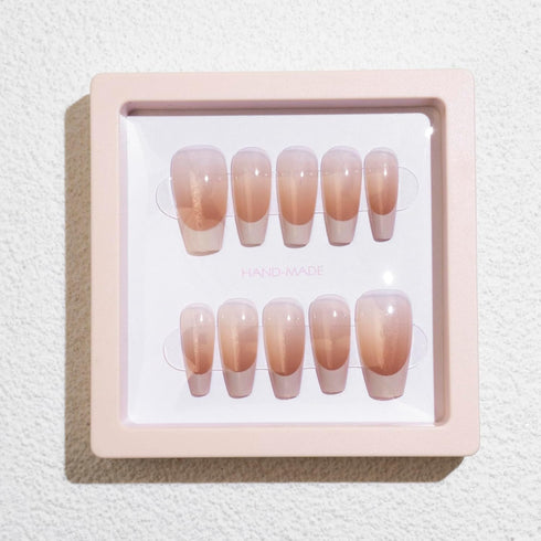 LIGHT RAIN Press on Nail Packaging - 3D Floating Frame, Storage Box Case, 24 pcs, Pink Color
