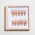 LIGHT RAIN Press on Nail Packaging - 3D Floating Frame, Storage Box Case, 24 pcs, Pink Color