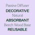 Plant Therapy Passive Lotus Flower Aromatherapy Diffuser | Chic and Natural Essential Oil Diffuser for Home, Office