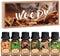 SALKING Woody Essential Oils Gift Set, Natural and Pure Aromatherapy Fragrance Oils