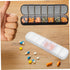 Ipetboom Portable Weekly Pill Organizer - Daily Holder with Separate Compartments