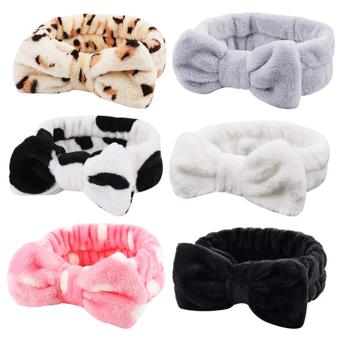 WHAVEL 6 Pack Makeup Headband, Spa Headband, Face Wash Headbands, Hair Band, Skincare Headbands, Shower Wraps