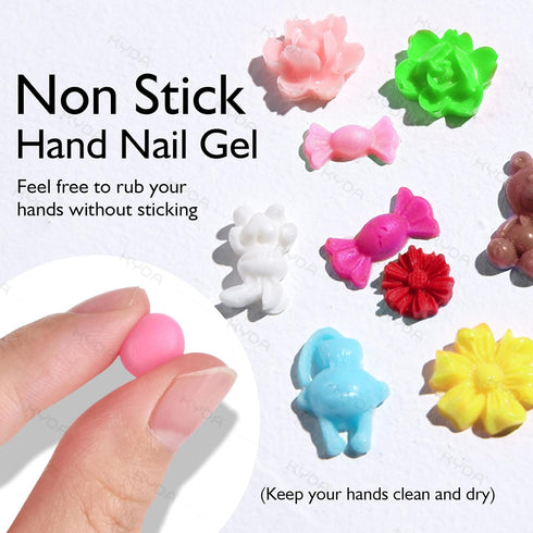 Ownest 12 Colors Sculpture Painting Nail Gel Set, 3D Nail Carved Gel Sculpture Creative Painting Glue