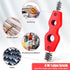 Honoson 4 Pieces Copper Pipe Cleaner 4 in 1 Copper Tubing Brush Pipe Brush Cleans Inside Outside Thread Cleaner Plumber Brush Cleaner Tool for Plumbing Installation Soldering Brazing (Black, Red)