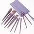 MSQ Make Up Brushes, 10Pcs Makeup Brush Set with Foundation, Blending, and Eyeshadow Brushes, Synthetic Hair, Purple