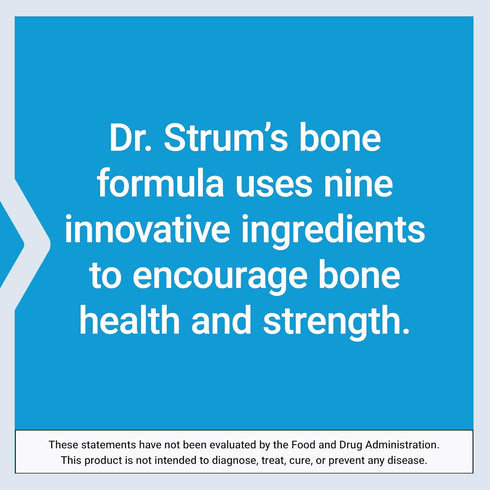 Life Extension Dr. Strum's Intensive Bone Formula | Cissus quadrangularis, Calcium, Vitamin D3, K2, Magnesium, Zinc,